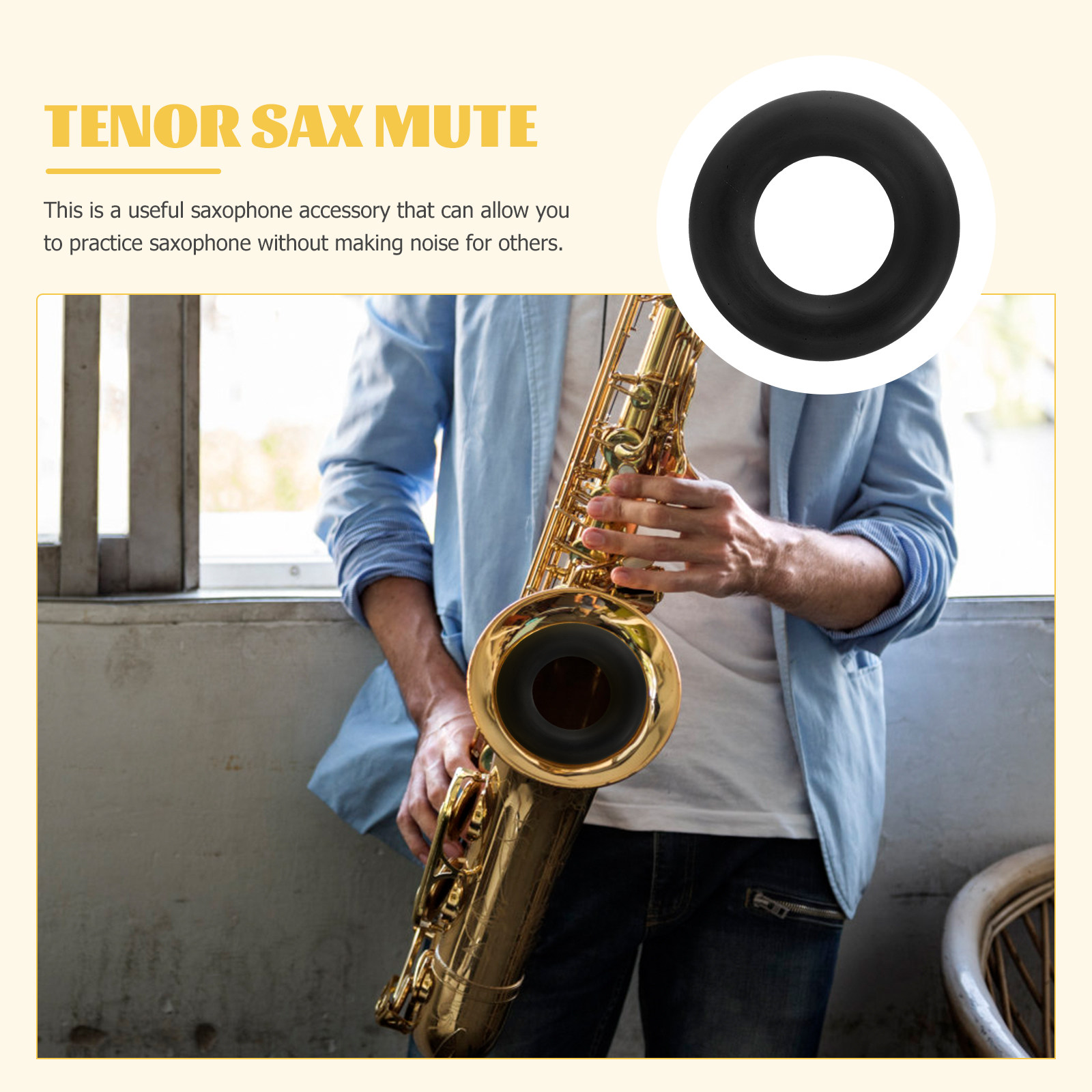 Musical Instrument Sounds - Silicone Saxophone Mute for Tenor Sax
