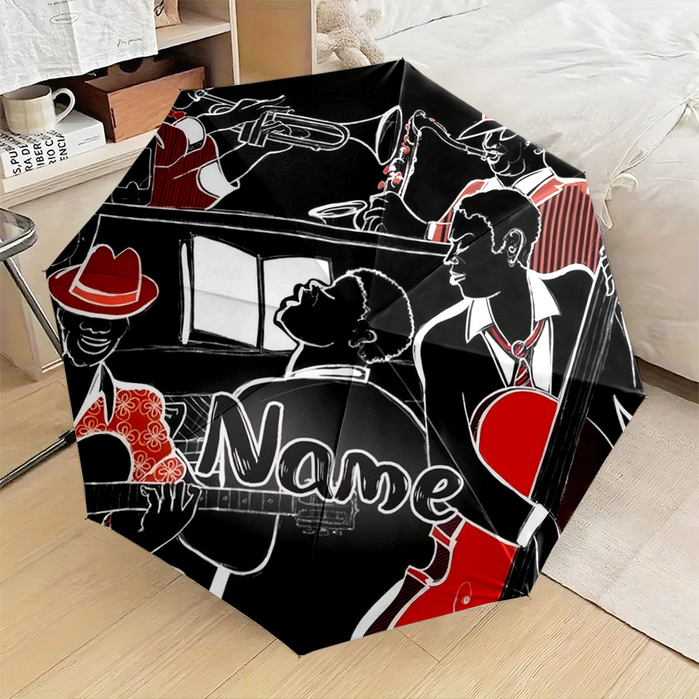 Musical Instrument With Name - Custom Name Umbrella, 