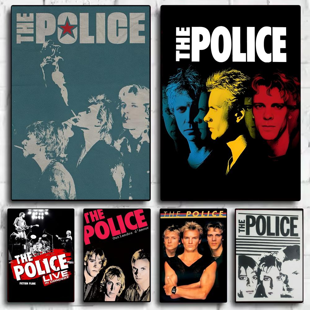 Musical Instrument Poster - Rock Band The P-police Poster Trendy