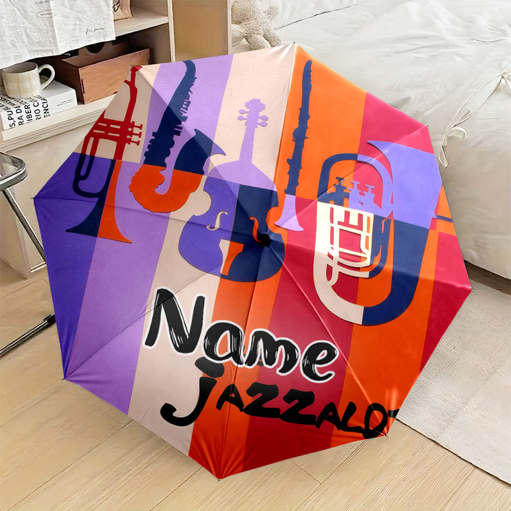 Musical Instrument With Name - Custom Name Umbrella, 