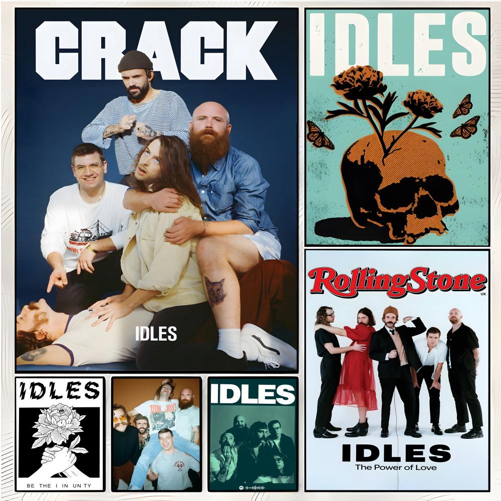 Musical Instrument Poster - punk rock band poster I-IDLES Poster