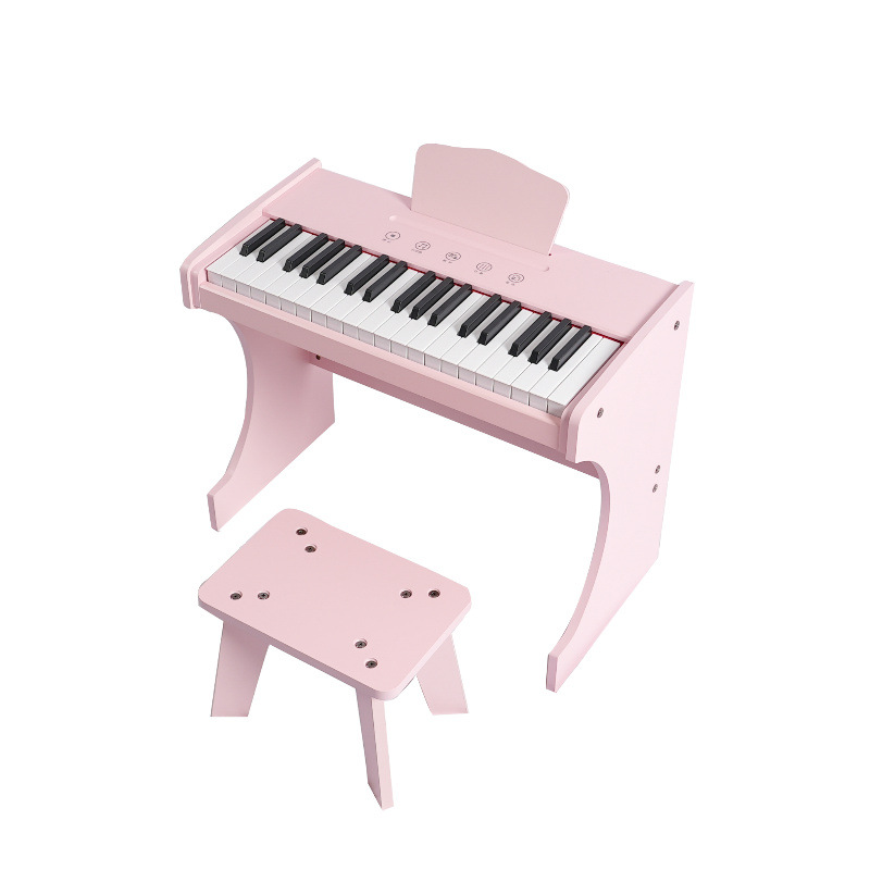 Musical Instrument No Touch - Children Wooden Upright Electronic Piano, 37-Key