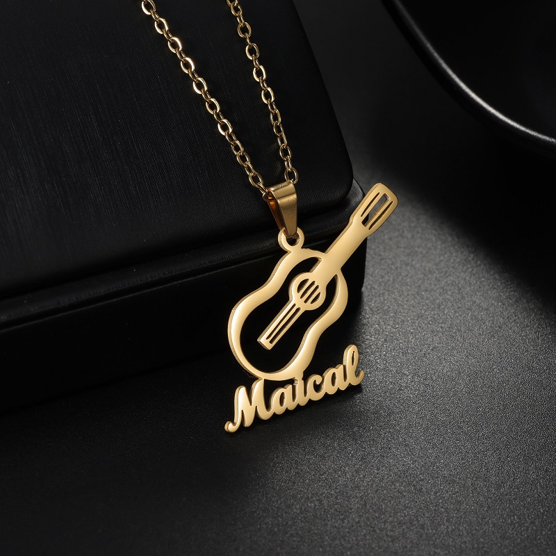 Musical Instrument With Name - New Custom Name Musical Instrument Pendant