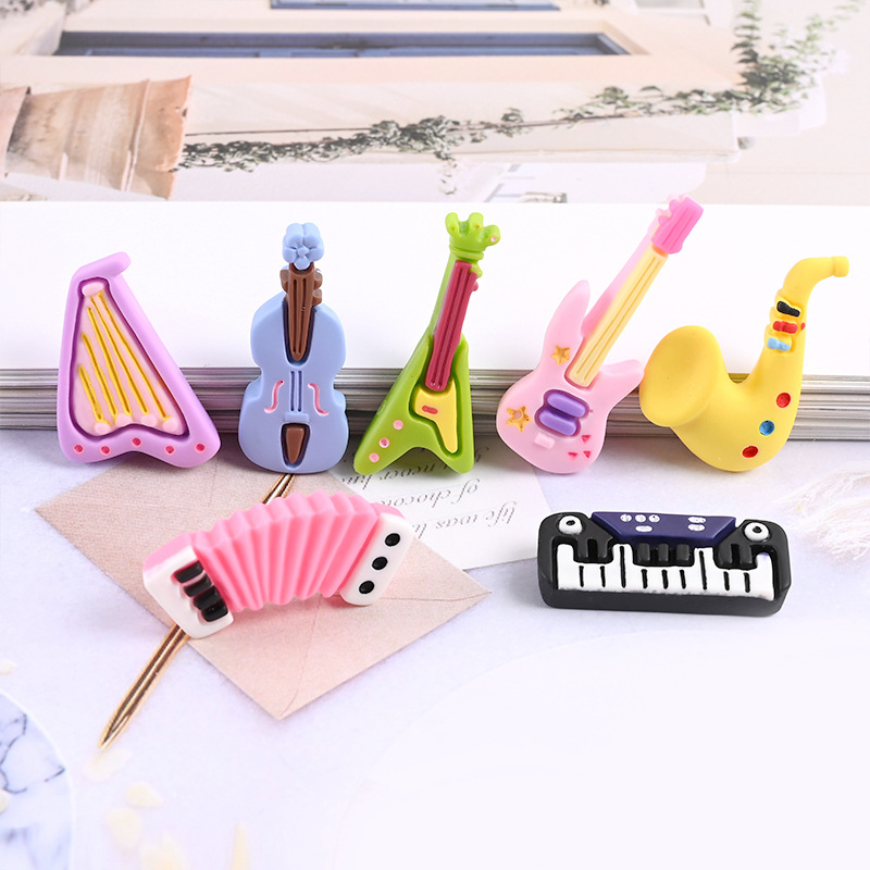 10pcs Cartoon Kawaii Resin Min - Musical Instrument Craft recension och pris