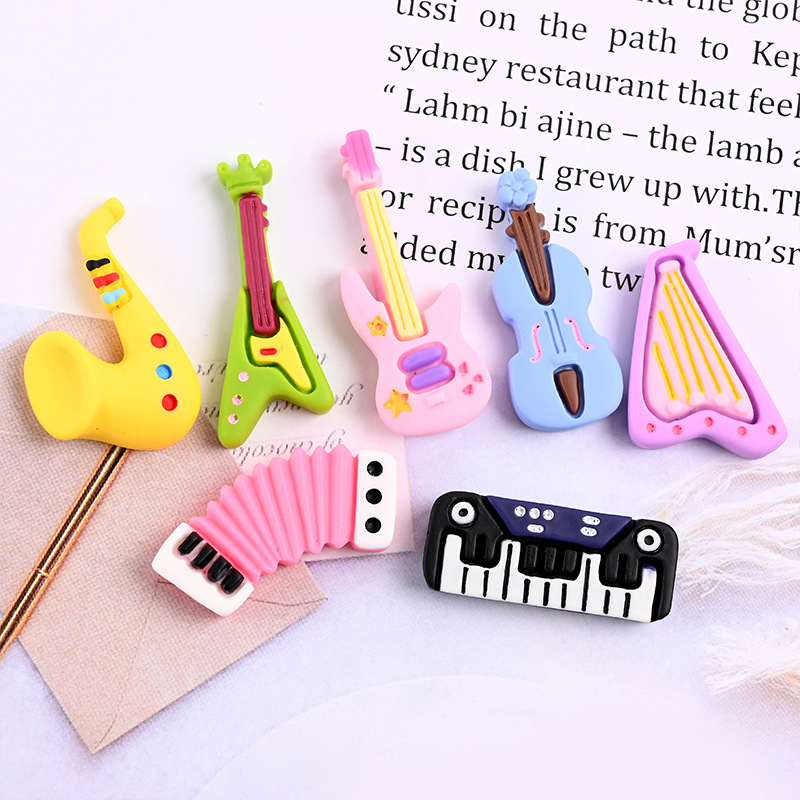 10pcs Cartoon Kawaii Resin Min - Musical Instrument Craft recension och pris
