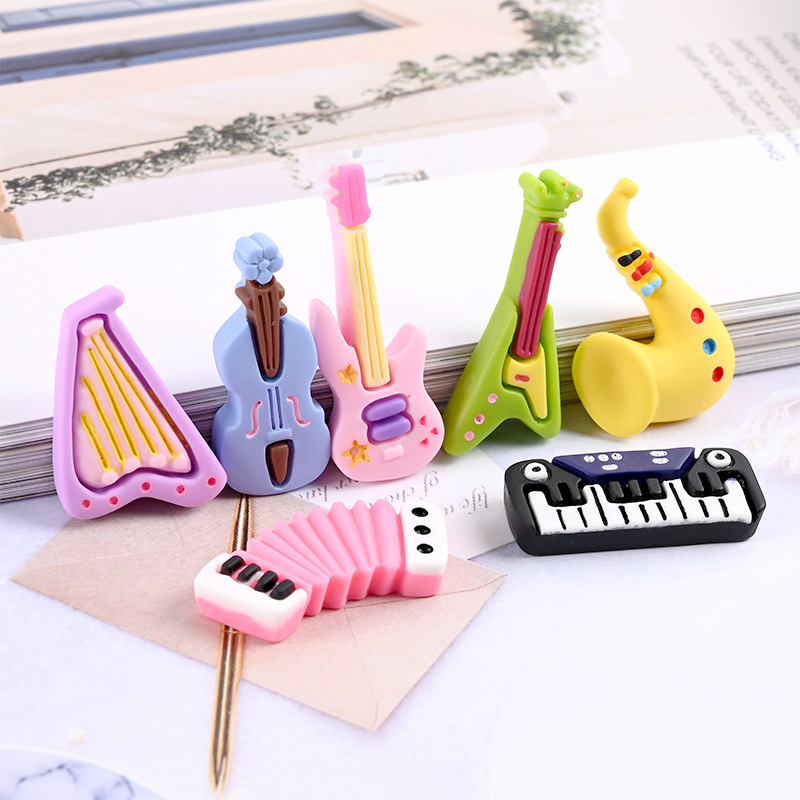 10pcs Cartoon Kawaii Resin Min - Musical Instrument Craft recension och pris