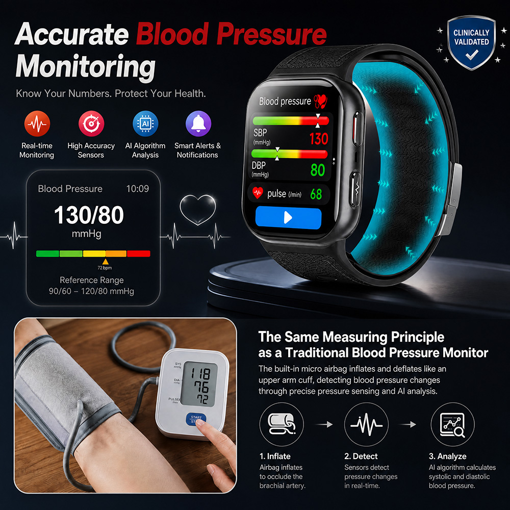 2026New Airbag Blood Pressure  - Musical Instrument No Touch recension och pris