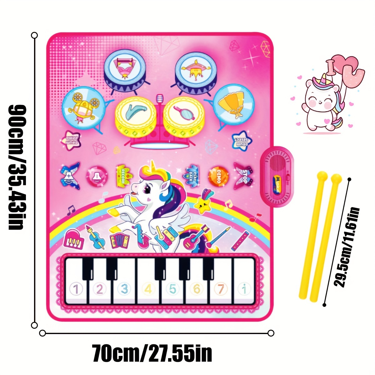 3 In 1 Music Sensory Play Mat  - Musical Instrument No Touch recension och pris