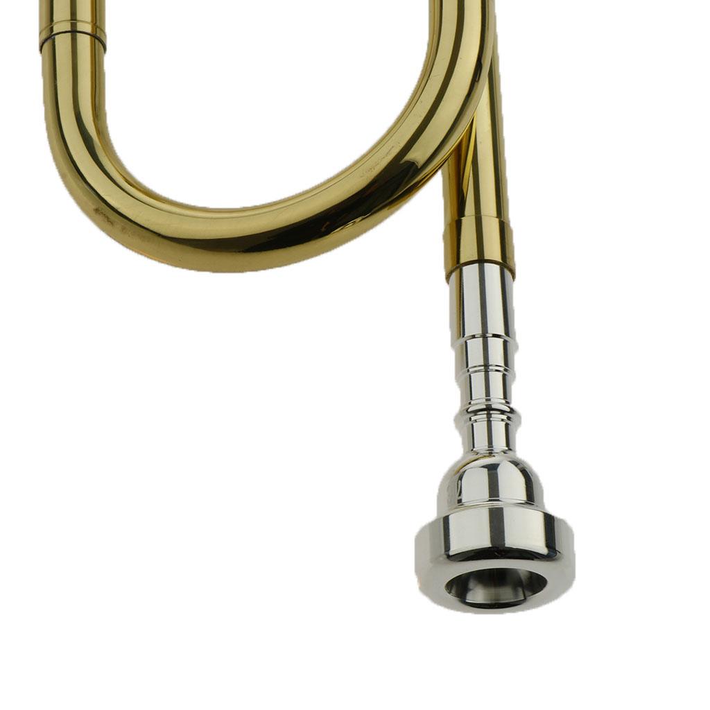 Kids Trumpet Brass Golden Bugl - Musical Instrument Horn recension och pris