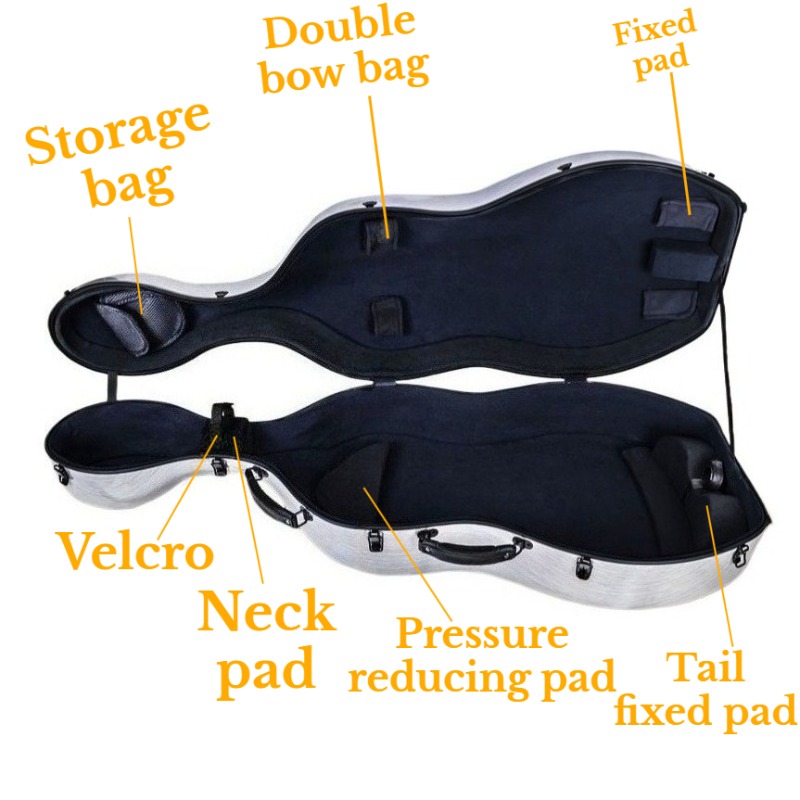 4/4 Carbon Fiber Cello Case Sc - Musical Instrument Sounds recension och pris