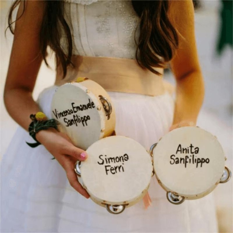 3/5PCS ﻿ Wedding Tambourine Dr - Musical Instrument With Name recension och pris