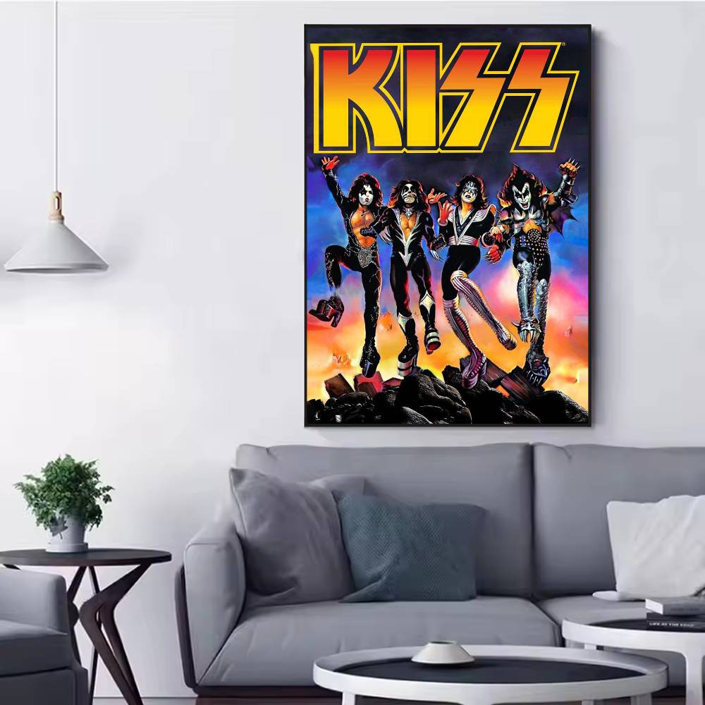 Band Rock Kiss Poster Versatil - Musical Instrument Poster recension och pris