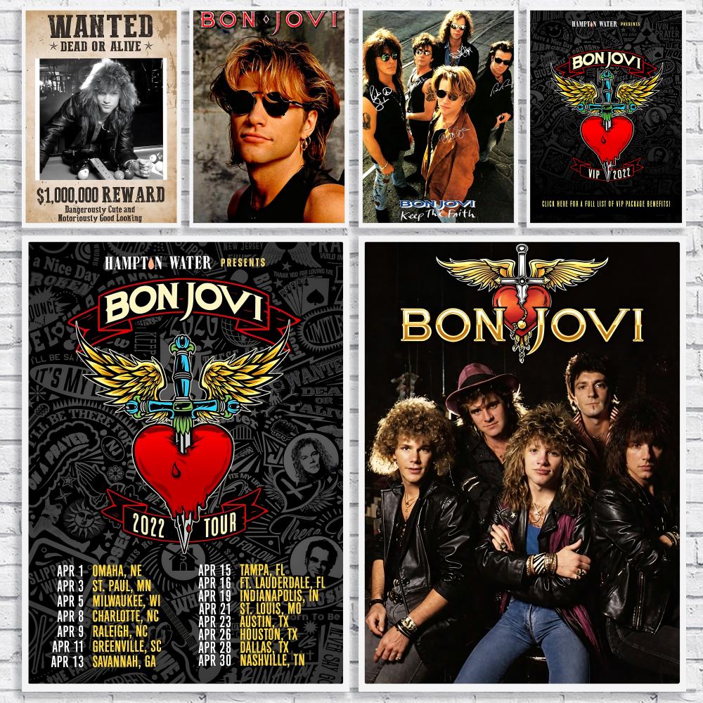 Rock Band B-Bon Jovi Poster Ve - Musical Instrument Poster recension och pris