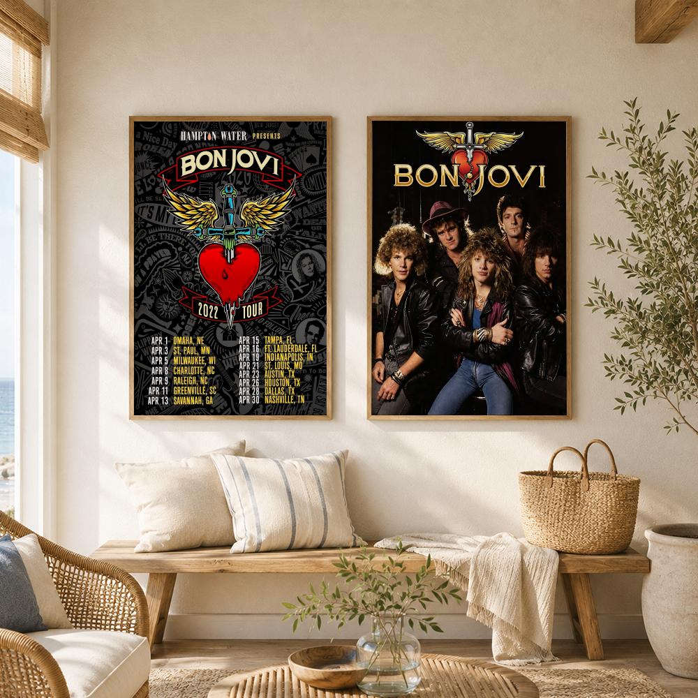 Rock Band B-Bon Jovi Poster Ve - Musical Instrument Poster recension och pris