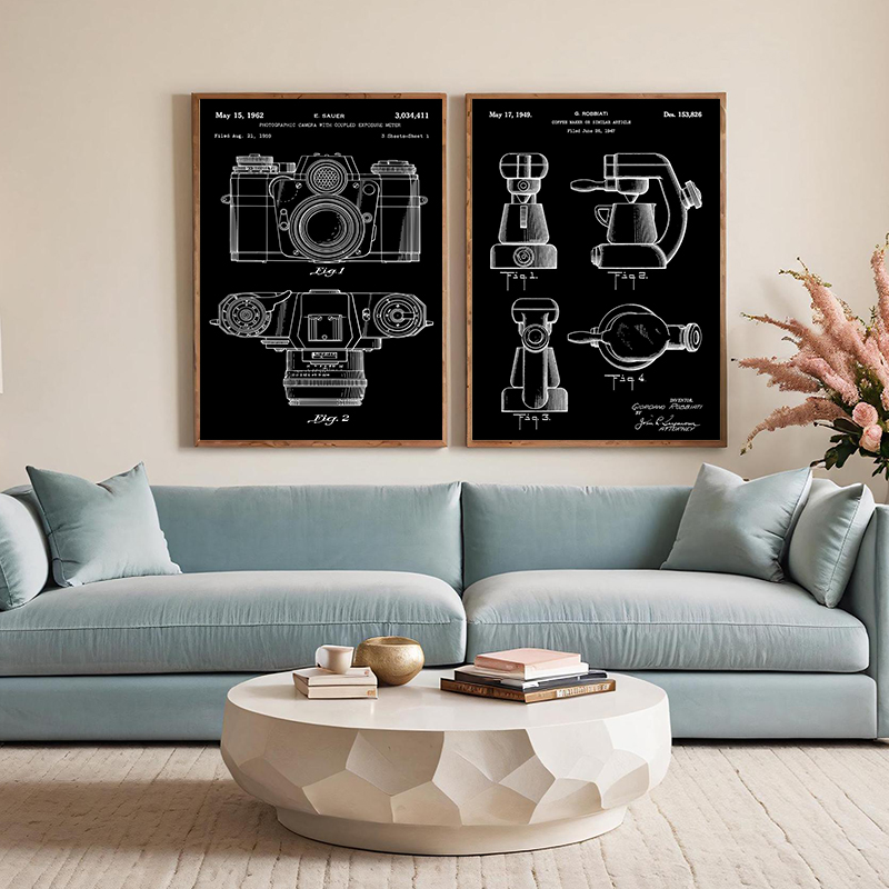 Patent Black And White poster  - Musical Instrument In Drawing recension och pris