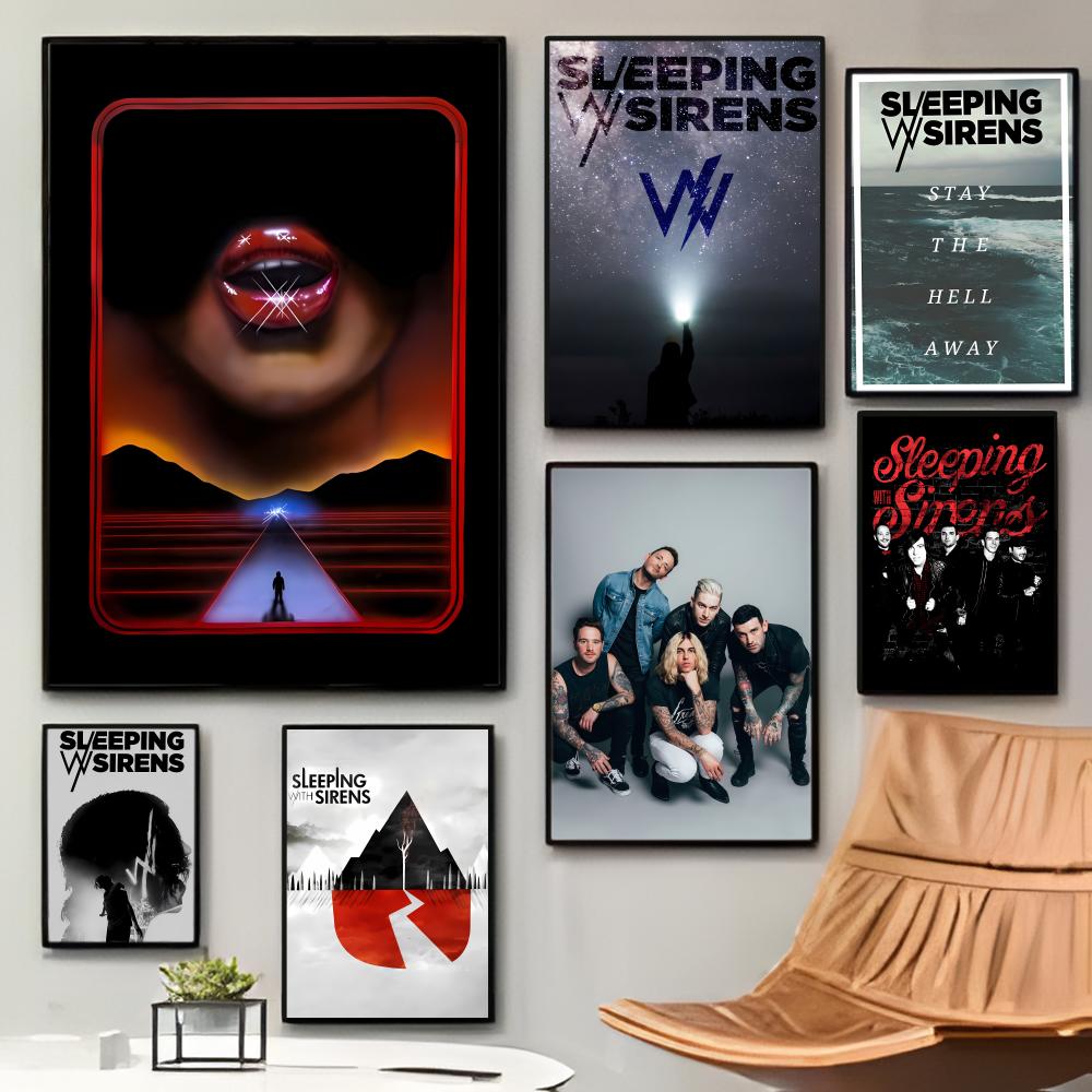 Casual Emo Rock Band S-Sleepin - Musical Instrument Poster recension och pris