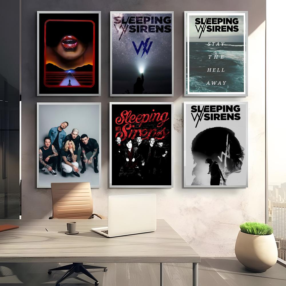 Casual Emo Rock Band S-Sleepin - Musical Instrument Poster recension och pris