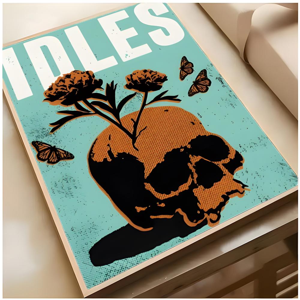 punk rock band poster I-IDLES  - Musical Instrument Poster recension och pris
