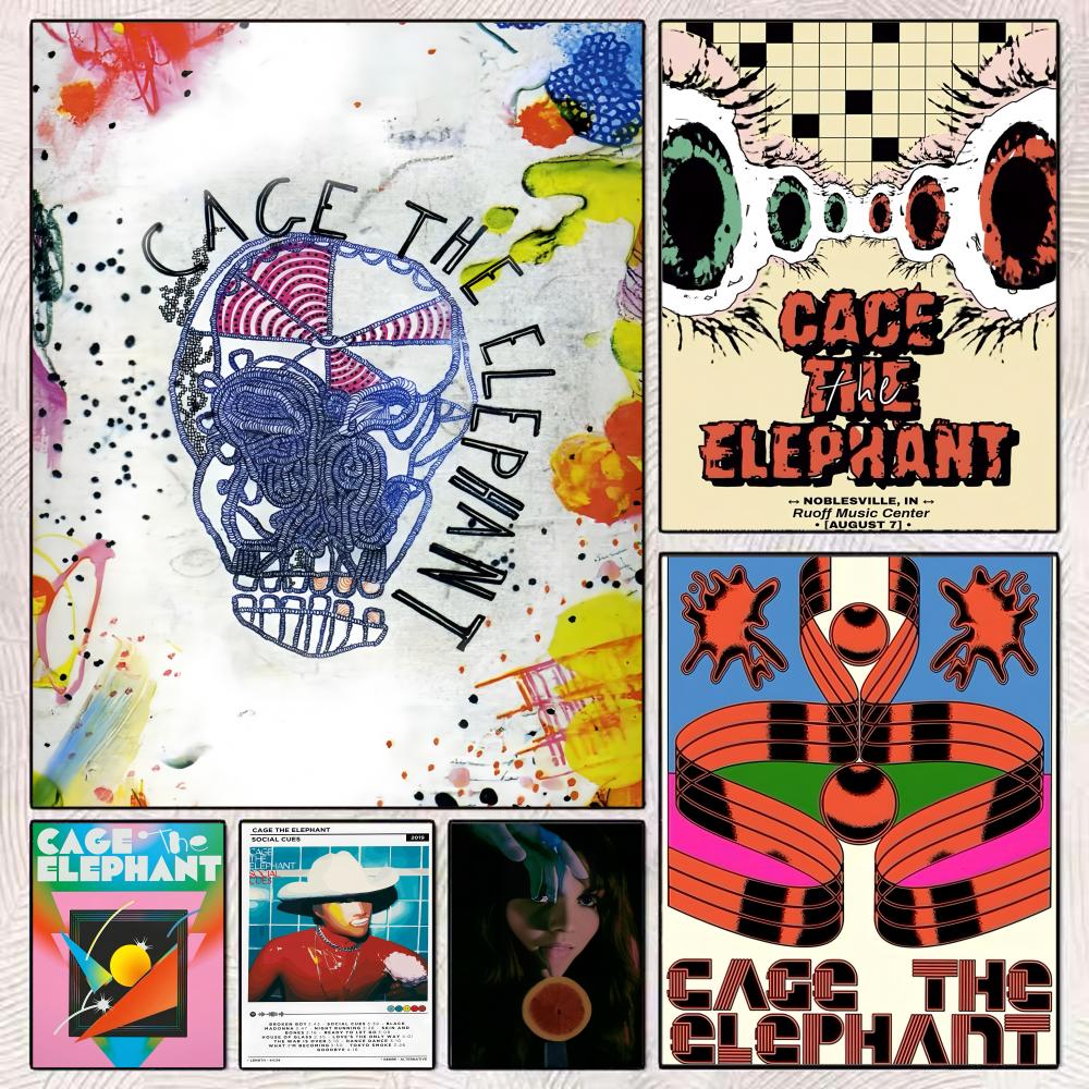 Pop Rock Band Cage The Elephan - Musical Instrument Poster recension och pris