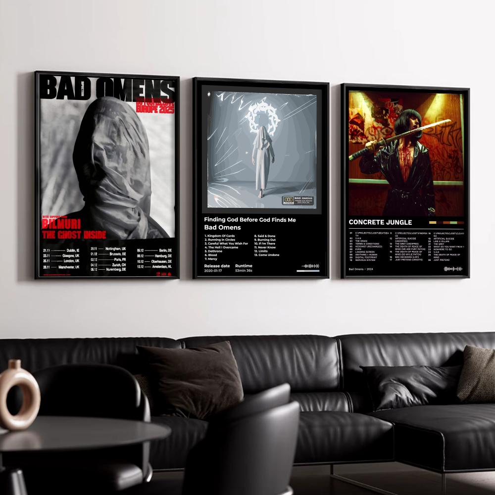 Rock Band Album B-Bad Omens Po - Musical Instrument Poster recension och pris