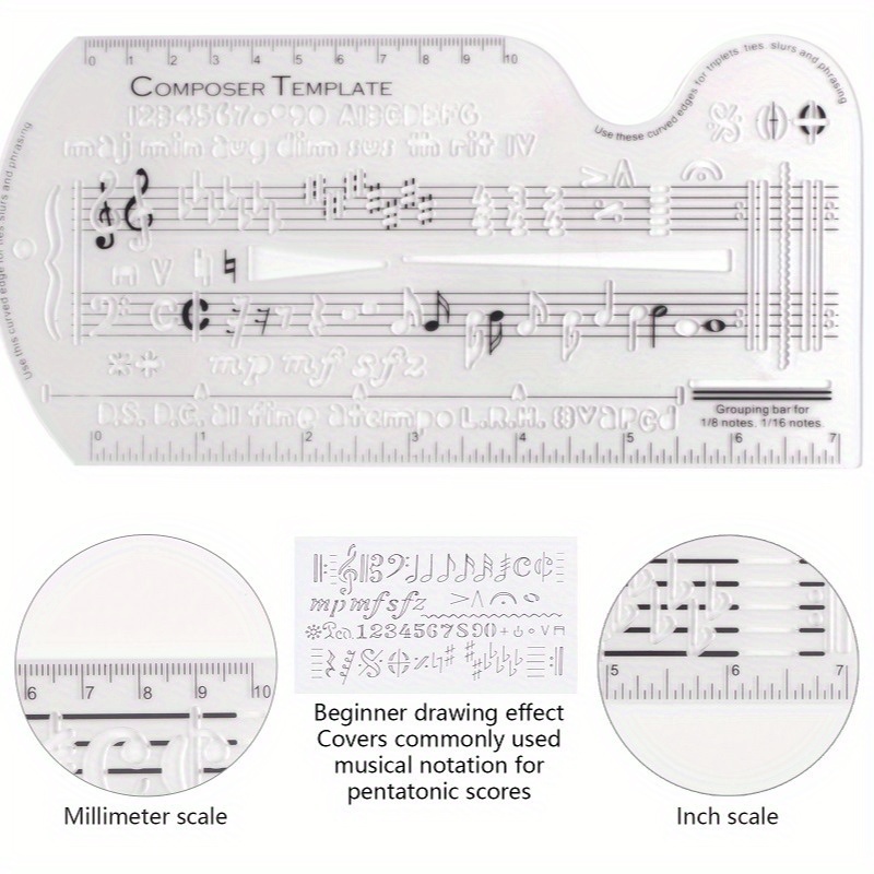 Multifunctional Five Line Staf - Musical Instrument In Drawing recension och pris