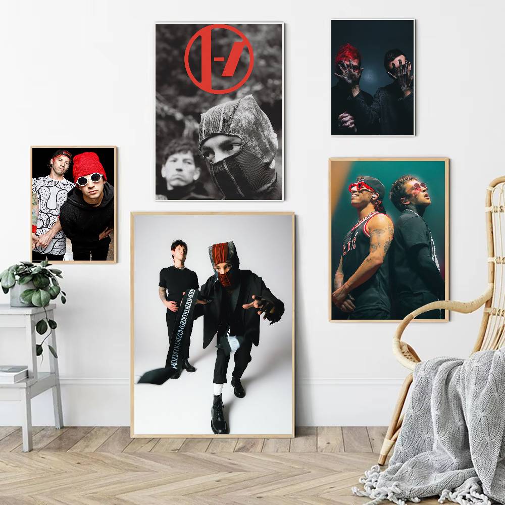 Rock Band Twenty One Pilots Ca - Musical Instrument Poster recension och pris