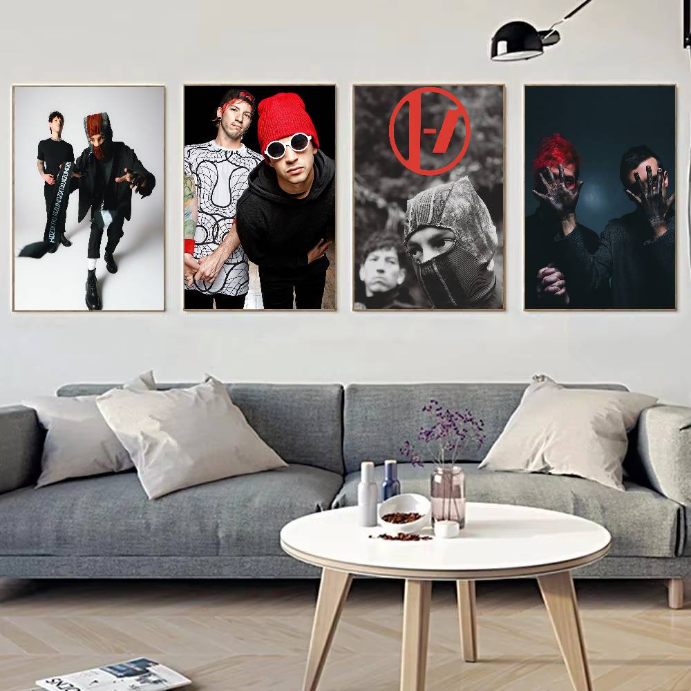 Rock Band Twenty One Pilots Ca - Musical Instrument Poster recension och pris