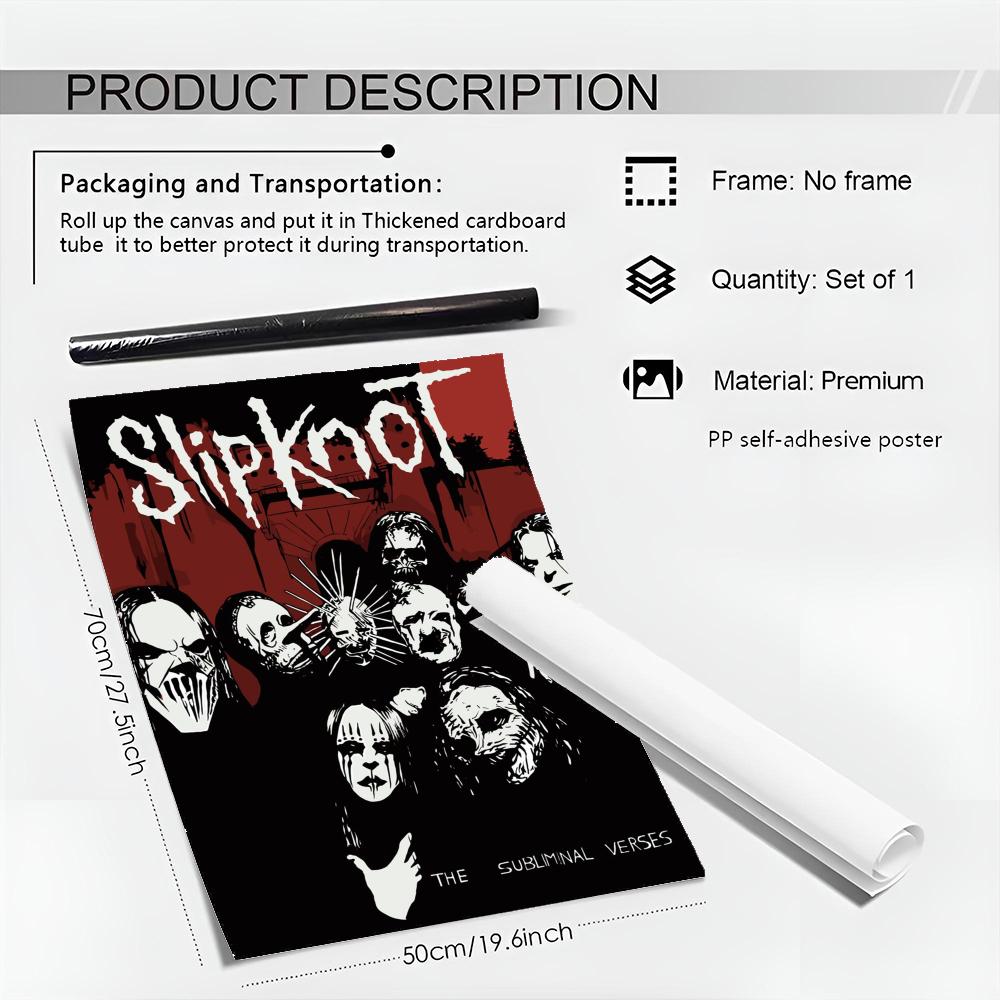 Heavy Metal Rock S-SlipknotES  - Musical Instrument Poster recension och pris