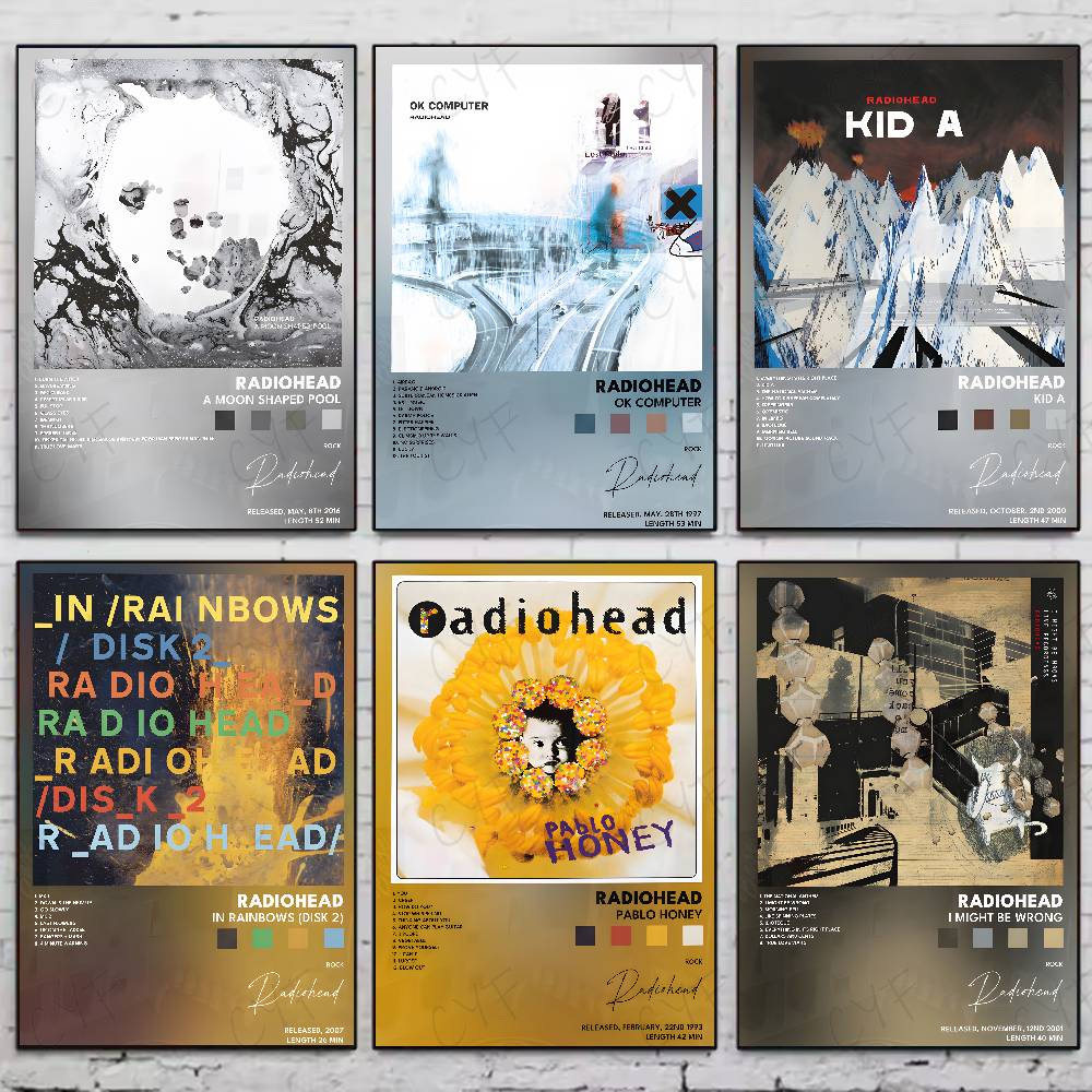 Popular Music Rock Band R-Radi - Musical Instrument Poster recension och pris