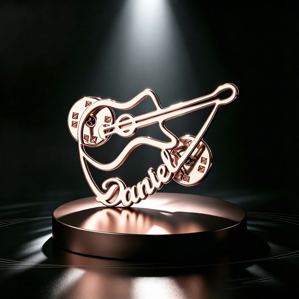 Personalized Violin Brooch Cus - Musical Instrument With Name recension och pris
