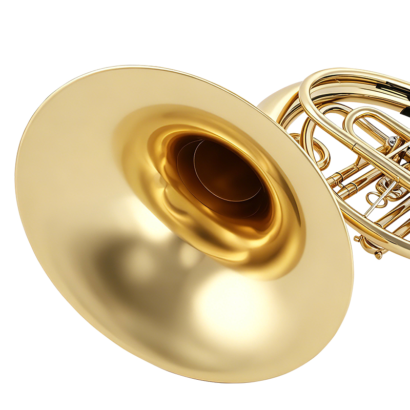 French Horn With Four Keys Lac - Musical Instrument Horn recension och pris
