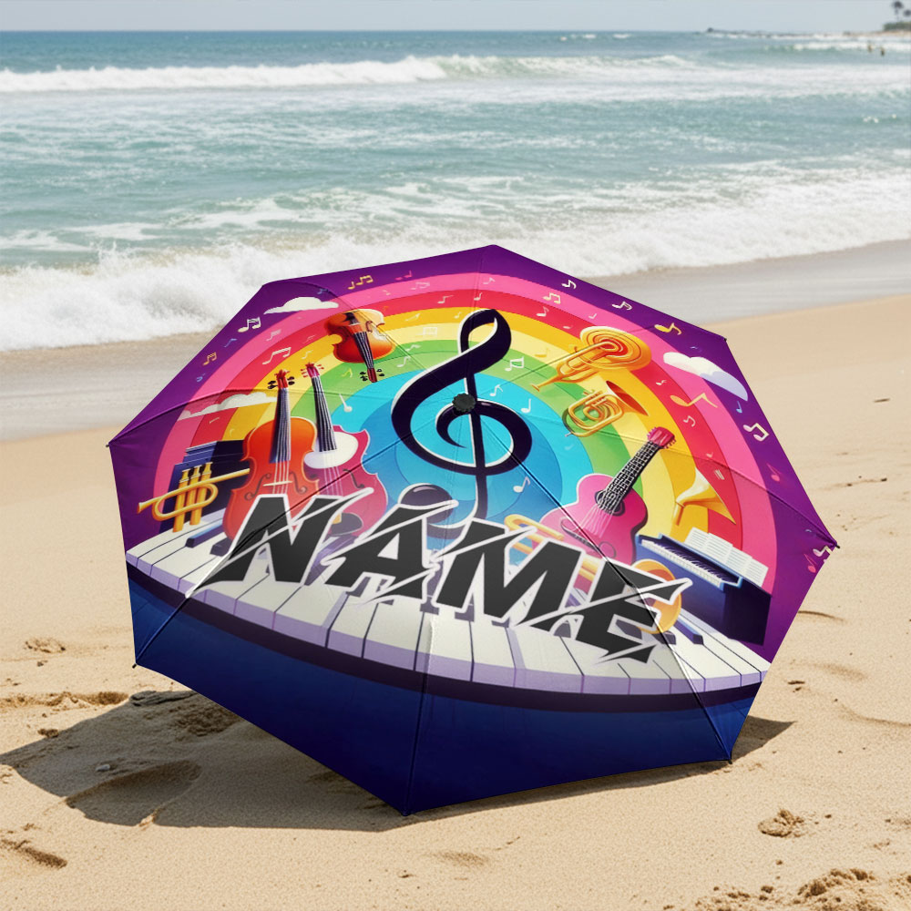 Custom Name umbrella, Music Th - Musical Instrument With Name recension och pris