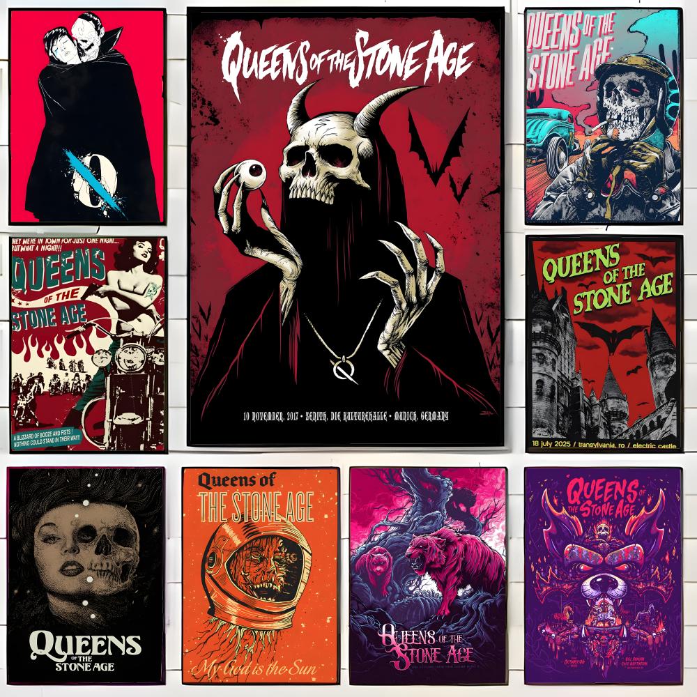 stoner rock band Q-Queens Of T - Musical Instrument Poster recension och pris