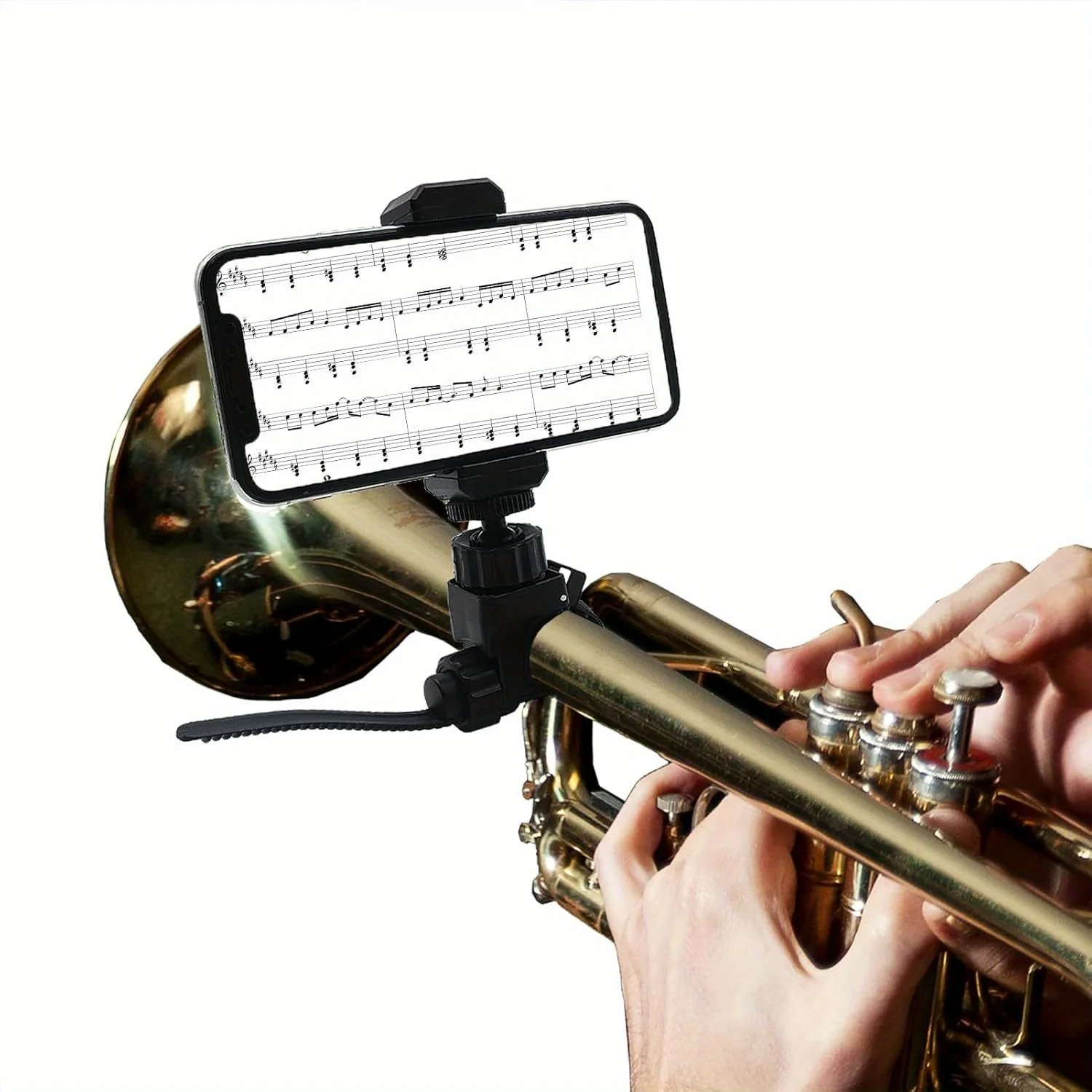 Metal Music Lyre Clip Phone St - Musical Instrument Horn recension och pris
