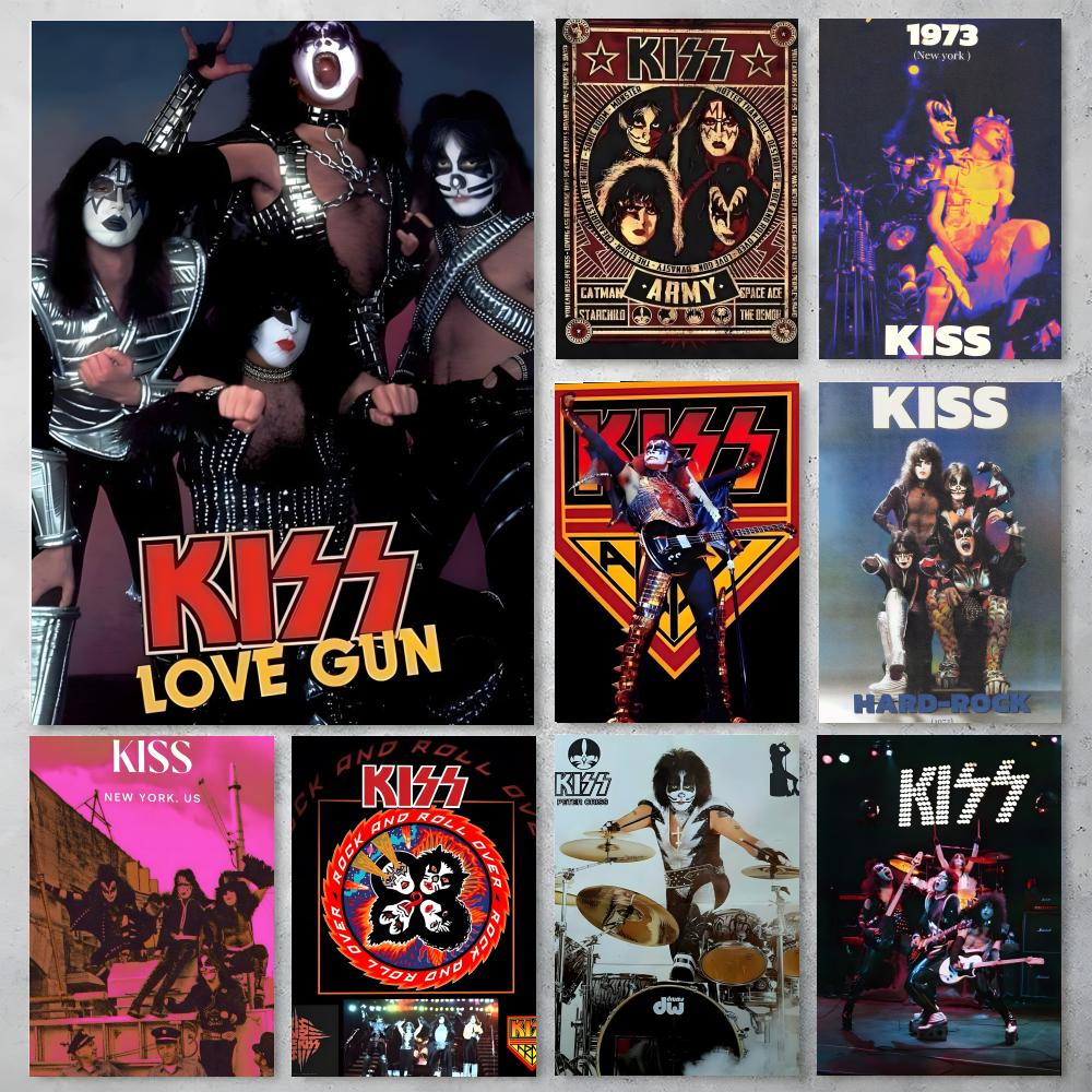 K-Kiss Kraft Rock Band-S Poste - Musical Instrument Poster recension och pris