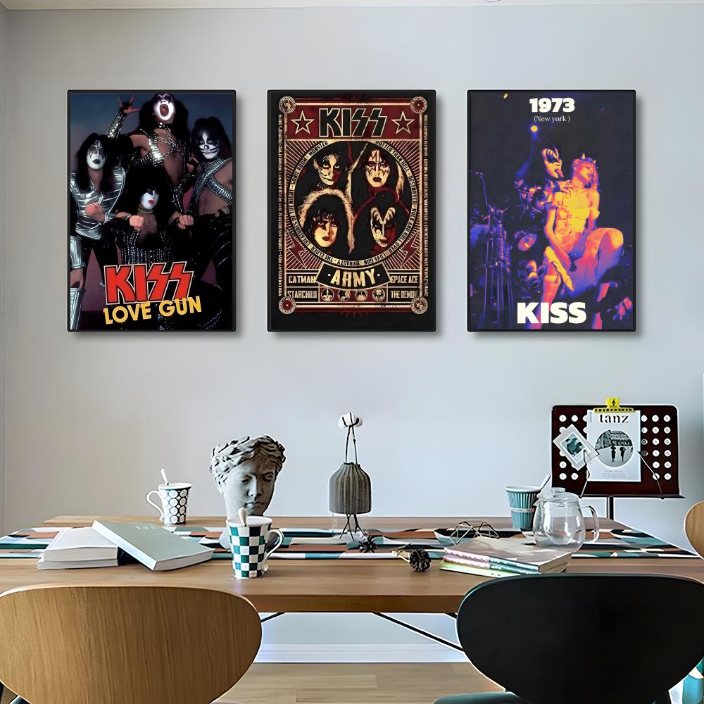 K-Kiss Kraft Rock Band-S Poste - Musical Instrument Poster recension och pris
