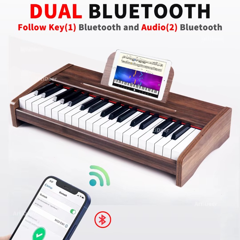25/37 Keys Wooden Kids Piano,  - Musical Instrument No Touch recension och pris