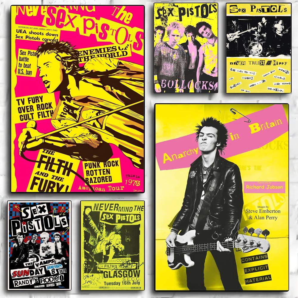 Rock Band S-Sex pistols Poster - Musical Instrument Poster recension och pris
