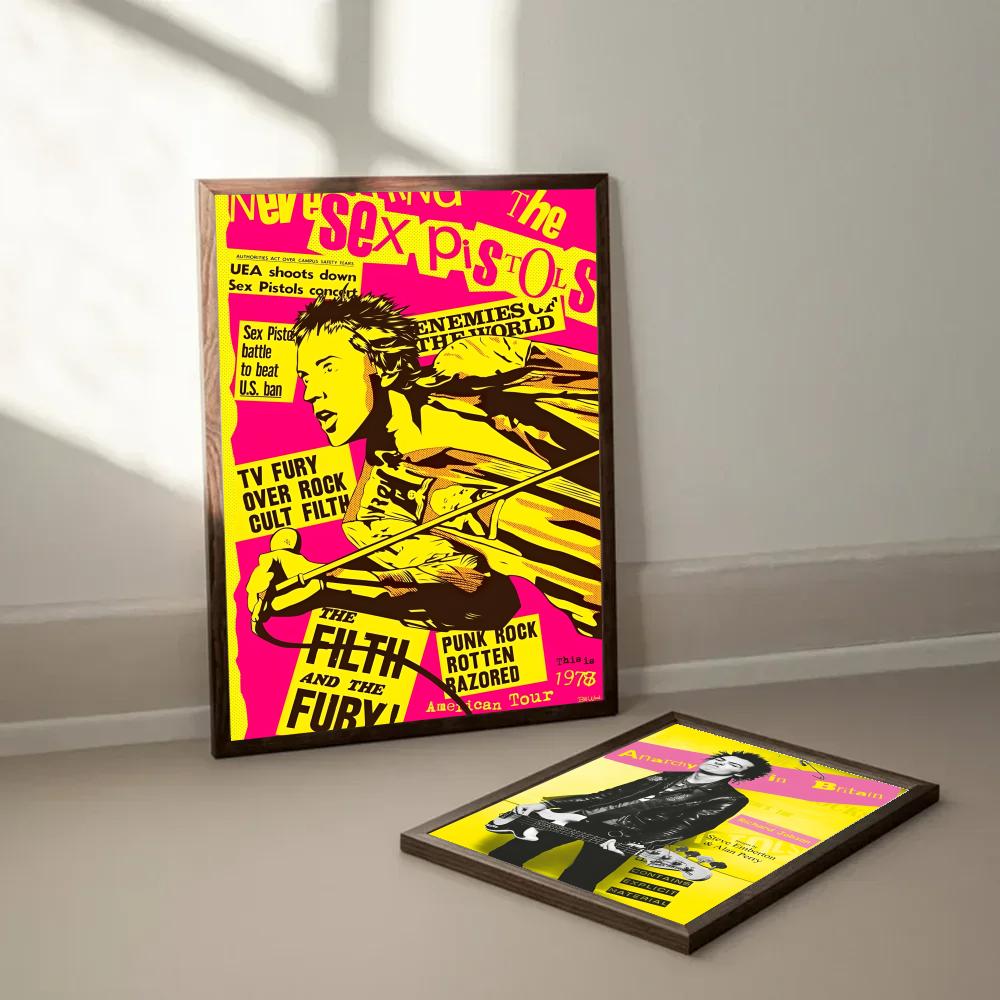 Rock Band S-Sex pistols Poster - Musical Instrument Poster recension och pris