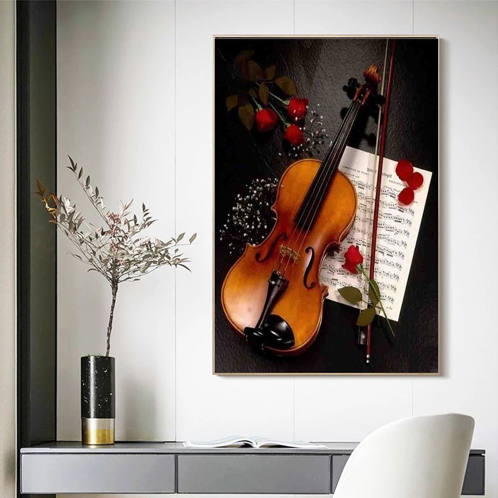 Paint By Numbers Violin Drawin - Musical Instrument In Drawing recension och pris