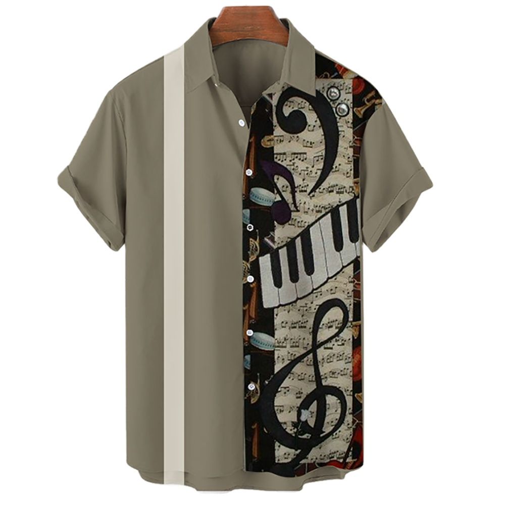 Men's Hawaiian Shirts For Men  - Musical Instrument Hawaiian recension och pris
