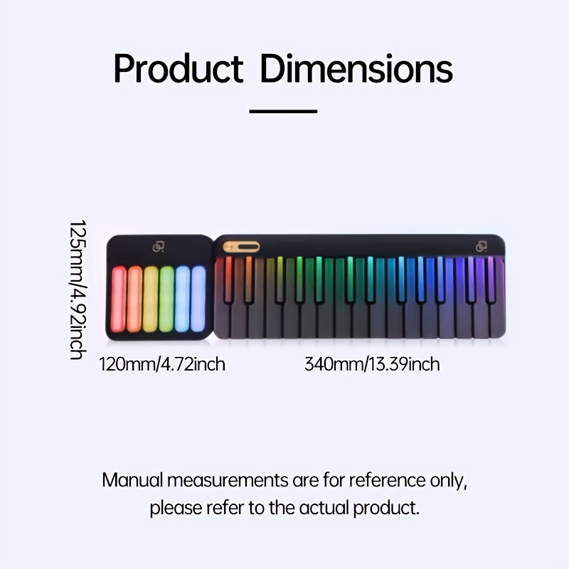 Stylish LED-Backlit PopuPiano  - Musical Instrument No Touch recension och pris